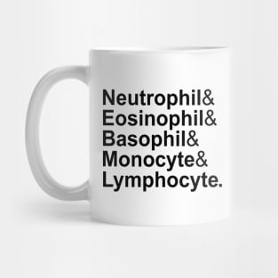 5 Types of White Blood Cells Mug